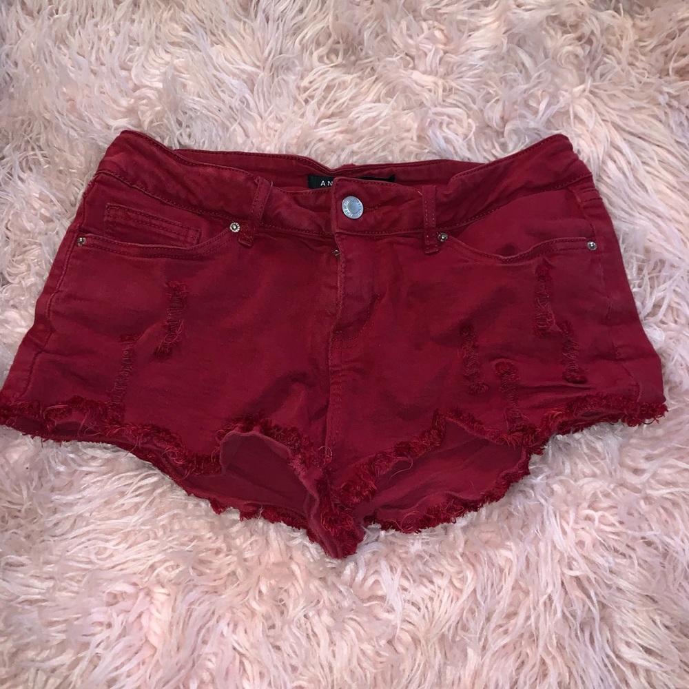 Red Booty Shorts